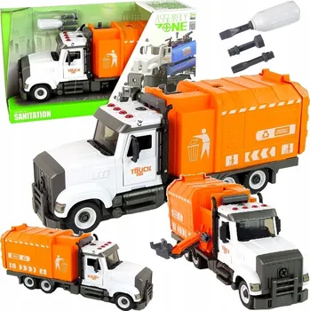 autíčko Skládací nákladní auto Popelářské auto Rozebíratelné auto