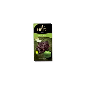 Čokoláda HEIDI hořká čokoláda Dark Green Apple (zelené jablko) 80g