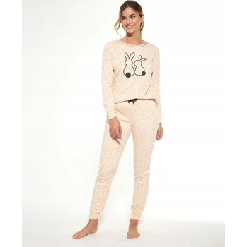 Dámské pyžamo Cornette dámské pyžamo bavlna růžové velikost S