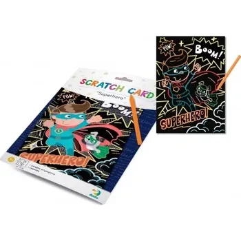 omalovánky DODO Škrabací obrázek Superhrdina 21x29cm