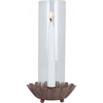 Svícen SVÍCEN INGRID kandelábr SE STÍNIDLEM růžový