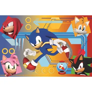 Puzzle Puzzle Sonic 60 dílků Sonic v akci