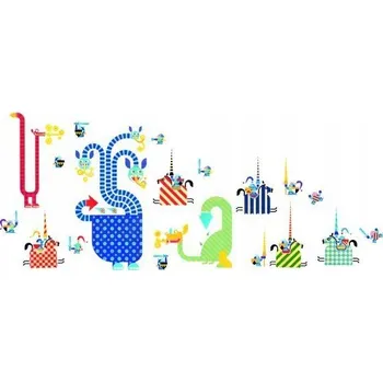 Samolepící dekorace DRAČI samolepky na zeď Little Big Room od Djeco