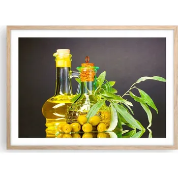 Obraz Plakát v rámu světlý dub obývací pokoj ložnice 70x50 gastronomie moderní obraz