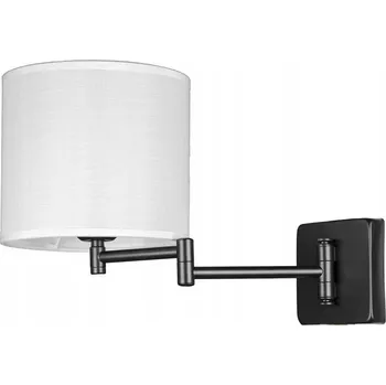 Nástěnné svítidlo Nastavitelná nástěnná lampa bílé stínidlo hotelový styl