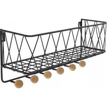 Věšák Šatní ramínko kovový domax home černý