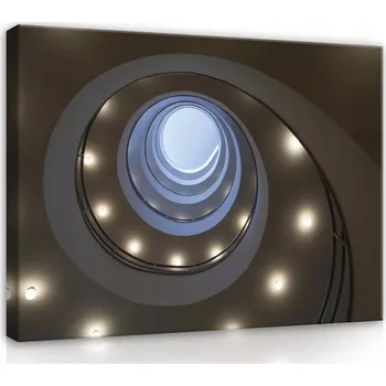 Obraz OBRAZ NA PLÁTNĚ CANVAS 60x40 SCHODY SPIRÁLA