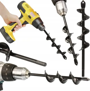 Vrták VRTÁK DO VRTÁK ŠROUBOVÝ VRTÁK 22 cm SAZENCE STROMY KVĚTINY