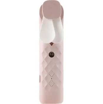 Zvlhčovač vzduchu Ventilátor a rozprašovač na obličej - Růžový