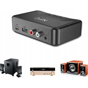 Bluetooth adaptér BLUETOOTH 5.0 PŘIJÍMAČ aptX BT 2RCA ADAPTÉR 3,5 mm MINI JACK