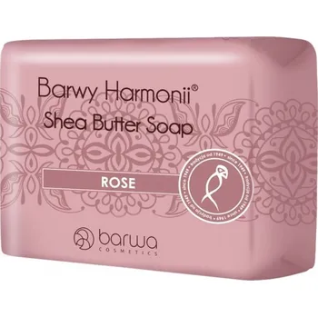 Mýdlo Mýdlo Hue of Harmony Shea Butter Soap Rose 190g kostka mýdla