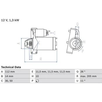 Startér Startér BOSCH 0 986 023 480