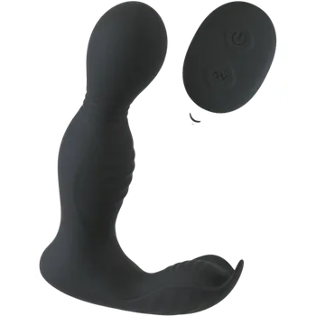 Vibrátor Rebel dálkově ovládaný 2v1 prostatický vibrátor černý
