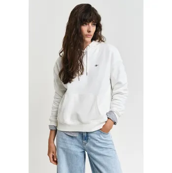 Dámská mikina MIKINA GANT SHIELD HOODIE EGGSHELL