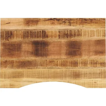 Psací stůl OMAXI Stolní deska s výřezem 100x60x2,5 cm masivní hrubý mangovník 089136