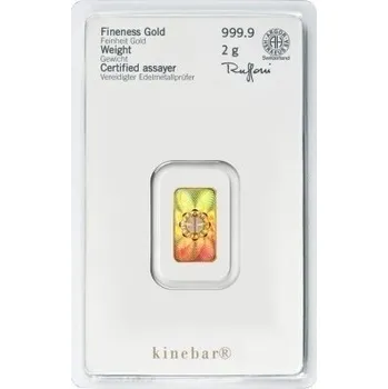 Heraeus investiční zlatý slitek Kinebar 2g