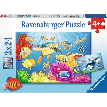 Puzzle Ravensburger Podmořská krása 2 x 24 dílků