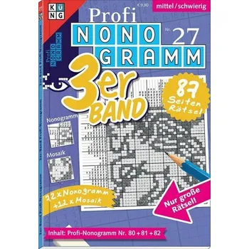 Profi-Nonogramm 3er-Band Nr. 27 - Conceptis Puzzles
