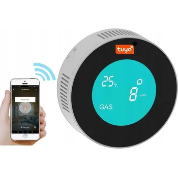 Bezpečnostní detektor DETEKTOR ÚNIKU PLYNU, ČIDLO, ALARM S WIFI TUYA SMART