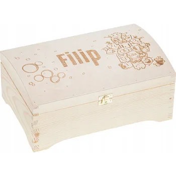 Úložný box Truhla na hračky Bartu 20 x 14 cm borovice