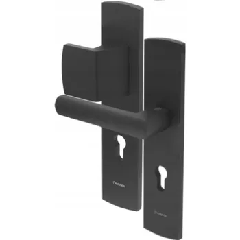 Dveřní kování VDS Klika-madlo vnější EXIT R58 černé rozteč 72mm