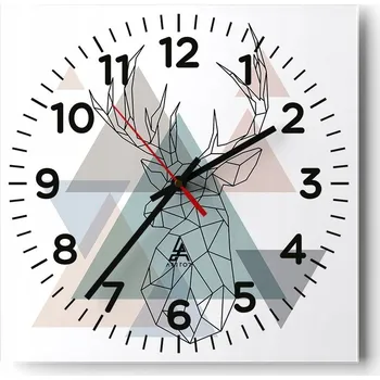 Hodiny Nástěnné hodiny do obýváku 40x40 Abstrakce Tiché hodiny Skleněné hodiny Bez hlučnosti