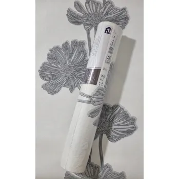 Fototapeta Tapeta na zeď, velký květ, stříbrné třpytky, 13228-50