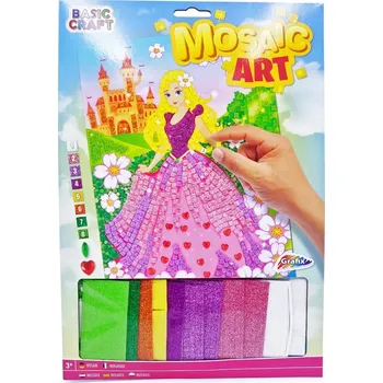 kreativní sada Barevná kreativní mozaika s třpytkami - Princezna