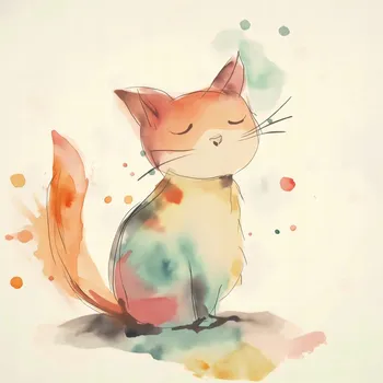 Plakát Plakát Rozjímání Kočičí Hlavy bez rámu 50 x 50 cm