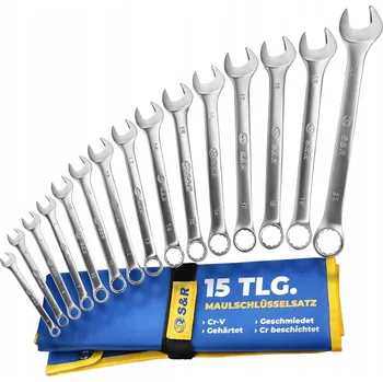 Klíč S&R Sada očkoplochých klíčů 6-22 mm, 15 ks, Meister