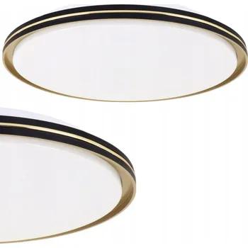 LED STROPNÍ SVÍTIDLO Zlatá Černá Lampa Dekorativní Ozdobná 24W Barva Světla Nastavitelná CCT