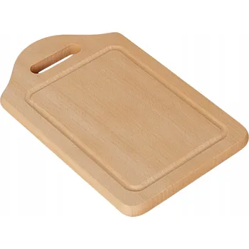 Obraz Deska do krojenia z bukového dřeva s rukojetí – středně elegantní