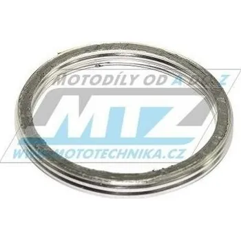 Těsnění motoru Těsnění výfuku (těsnění mezi motor a svody) - rozměry 39x46x4mm - Honda CB250+CB360+CB500+CJ250+CJ360 + CX500+GL650 + Kawasaki ZR1100 Zephyr + Sachs Roadster650 + Suzuki AN650+DL650+DR650 + SFV650+SV6 SUZUKI RM 125 1997-2011