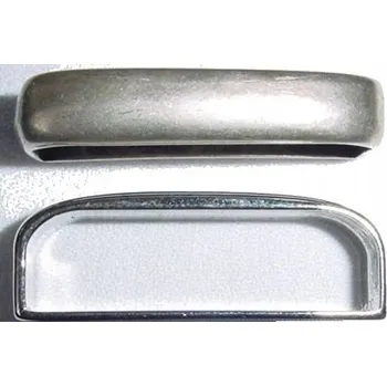 Opasek Očko, průvlek staré stříbro na opasek do 40 mm