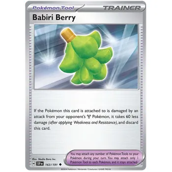 Sběratelská karetní hra Pokémon TCG Babiri Berry 163/191 - Reverse Holo