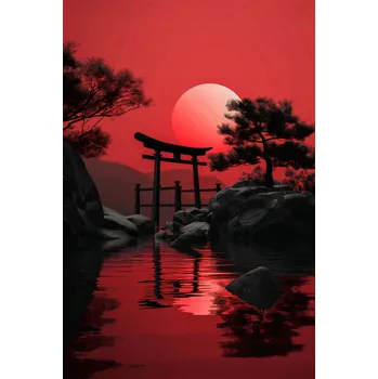 Plakát Plakát Chrám v Tichosti bez rámu 61 x 91,5 cm