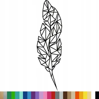 Obraz Samolepka na stěnu PÉRO GEOMETRICKÝ VZOR 33x120