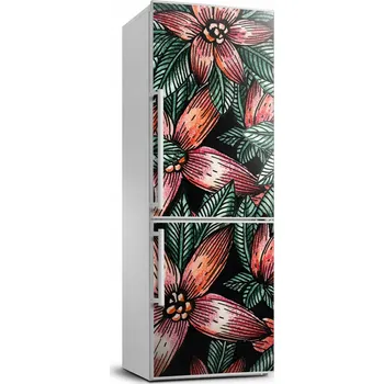 Fototapeta Samolepící dýha na ledničku Tropické květiny