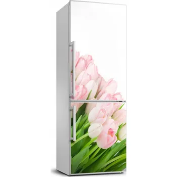 Fototapeta Foto Tapeta/Fólie na ledničku Růžové tulipány 70x190