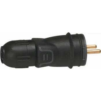 vypínač Legrand plug černá guma s 2P + Z choke