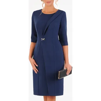 Dámské šaty Klasické midi koktejlové šaty Carla Moreno velikost 50