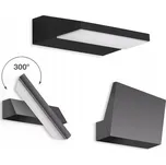 EXTERIÉROVÉ LED SVÍTIDLO 10W - NAHORU NEBO DOLŮ - 2v1 - ČERNÉ - FASÁDNÍ