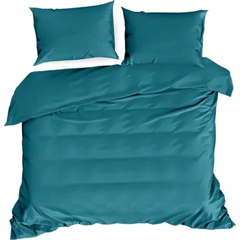 Povlečení Povlečení 160x200 tyrkysové z bavlněného saténu
