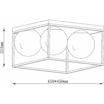 Domoletti Stropní svítidlo DRIFT, 160 W, E14