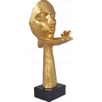 Karnevalová maska MASKA S MOTÝLEM ZLATÁ-ŠEDÁ - KARNEVALOVÁ MASKA