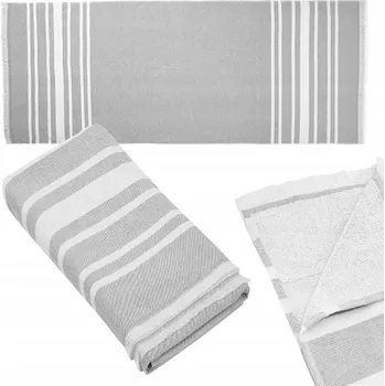 Prostěradlo Hammam do sauny 180 x 80 cm bílý, šedý