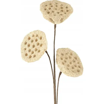 umělá květina Květina Natu 63 cm Krémová 6 ks