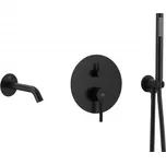 KFA - MOZA podomítková vanová baterie, černá 5039-401-81