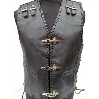 Moto bunda Kožená vesta BC101 vel. M černá