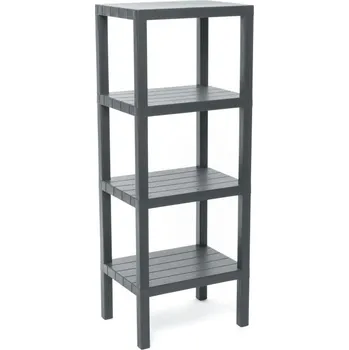 regál Koupelnový regál Tatay antracit 38 x 29 x 100 cm